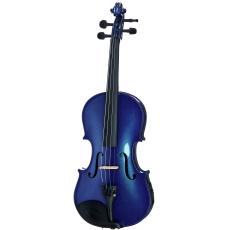 Harley Benton 800 Series Acoustic-Electric Violin - 4/4, Blue Metallic