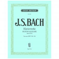 Bach J.S. - Klavierwerke Band XVII / Toccaten BWV 910-913 (Busoni - Ausgabe)
