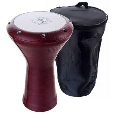 RP Egyptian Darbuka with Bag - Leather, Wine Red