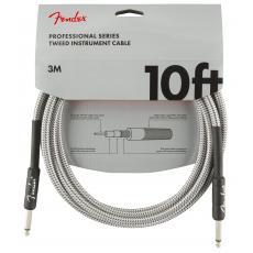 Fender Professional Series Tweed Instrument Cable - White, 3m
