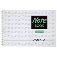 Fagotto Note Book Green - B5 Σπιράλ, 50/6