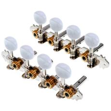 Grover MA100 ES 4+4 - Chrome, White Pearl Buttons