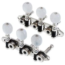 Grover MA200 SS 3+3 - Chrome, White Pearl Buttons
