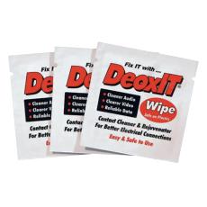 CAIG DeoxIT D1W wipes with 100% solution - 25-pack