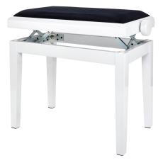 Gewa Piano Bench Deluxe - High Gloss White