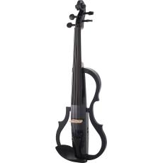 Harley Benton 990 Electric Violin - 4/4, Black Carbon Fiber