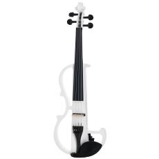 Harley Benton 870 Electric Violin - 4/4, White - Left Handed