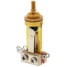 Switchcraft Toggle Switch Straight - Long, Gold