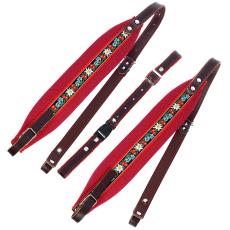 Musicland AS-70 Pro Accordion Straps - Flower Red