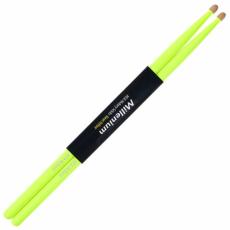 Millenium H5A Colour Hickory Sticks - Neon Yellow