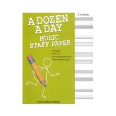 A Dozen A Day : Music Staff Paper