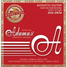Adamas 1616RC Historic Reissue 12-string Set - Round Core, Phosphor Bronze - 10-47