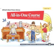 Alfred's Basic Piano Library-All In One Course-Book 1