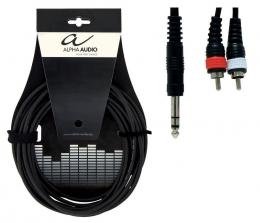 Gewa Basic Line, Stereo Jack/RCA Cable - 3m