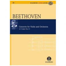 Beethoven - In D Major Op.61 For Violin & Orc.Sc/Cd