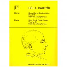 Bela Bartok -  9 Kleine Klavierstucke III