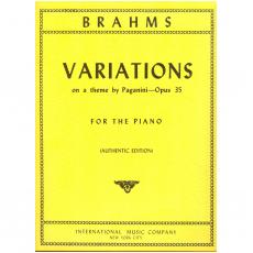 Brahms - 28 Variation A-Minor On A Theme By Paganini