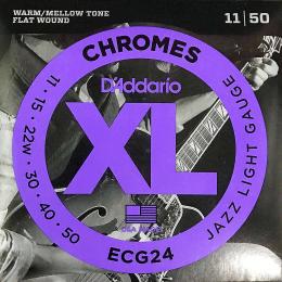 Daddario ECG24 Chromes Flat Wound - 11-50