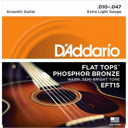 Daddario EFT15 Flat Tops, Phosphore Bronze - 10-47