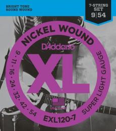 Daddario EXL120-7 Nickel Wound 7-string - 09-54