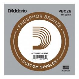 Daddario PB026 Phosphor Bronze - .026