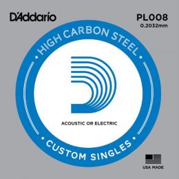 Daddario PL008 Plain Steel - .008