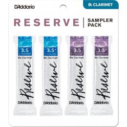 Daddario Reserve Bb Clarinet Reed Sampler Pack - 3.5/3.5+