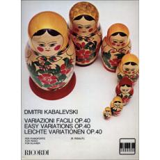 Dmitri Kabalevski - Variazioni facili op. 40 / Εκδόσεις Ricordi