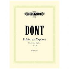 DONT - 24 Etuden und Capricen op.35 / Εκδόσεις Peters