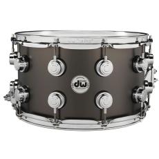 DW Collector's Series Satin Black Over Brass Snare - 14 x 8