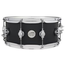 DW Design Maple Snare Drum, Black Satin - 14