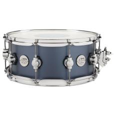 DW Design Maple Snare Drum, Blue Slate - 14