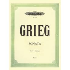 Edvard Grieg - Sonata Op. 7 E minor for piano /  Εκδόσεις Peters