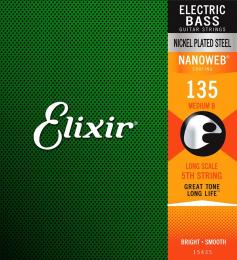 Elixir 15435 Nanoweb, Long Scale, B - .135