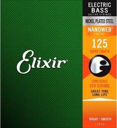 Elixir 15425 Nanoweb, Long Scale, B - .125