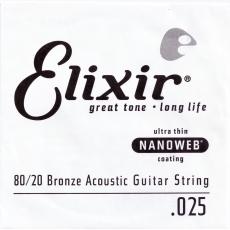 Elixir Nanoweb 80/20 Bronze - .025