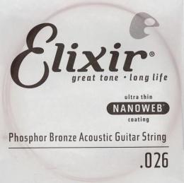 Elixir Nanoweb Phosphor Bronze .026