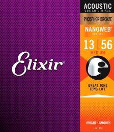 Elixir 16102 Nanoweb Phosphor Bronze - 13-56