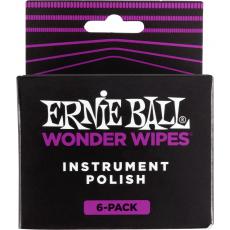 Ernie Ball 4278 Wonder Wipes - Instrument Polish, 6-pack