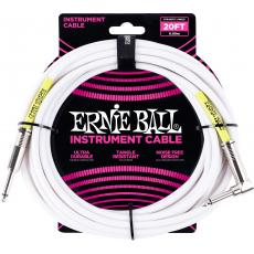 Ernie Ball 6047 Classic - Straight/Angle, White, 6m