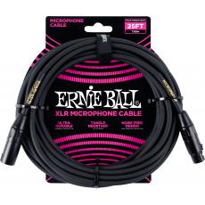 Ernie Ball 6073 Microphone Cable - Black, 7.5m