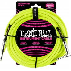 Ernie Ball 6080 Braided - Neon Yellow, 3m