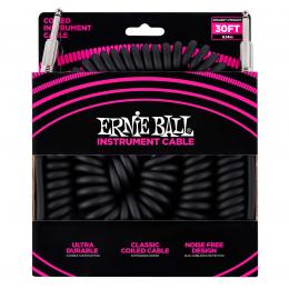 Ernie Ball 6044 Coiled - Black, 9m