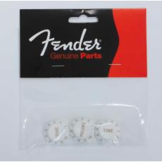 Fender Strat Knob Set - White