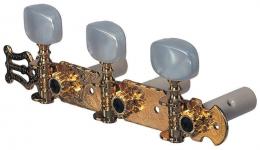 Fire&Stone Tuning Machines Lyra - Pearloid Buttons, Gold