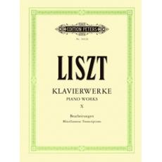 Franz Liszt - Klavierwerke X (Miscellaneous Transcriptions) / Εκδόσεις Peters