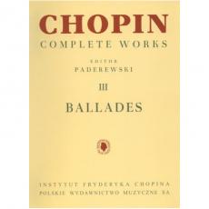 Frederic Chopin - Ballades / Editor Paderewski