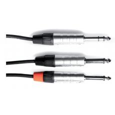 Gewa VE10 Pro Line Y Cable - Jack-stereo Jack, 3m