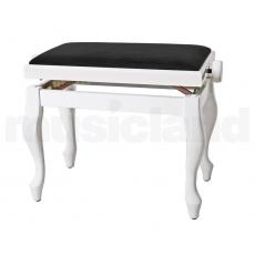 Gewa Piano Bench Deluxe Classic - Glossy White