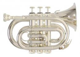Roy Benson PT-101S Pocket Trumpet - Bb, Silver